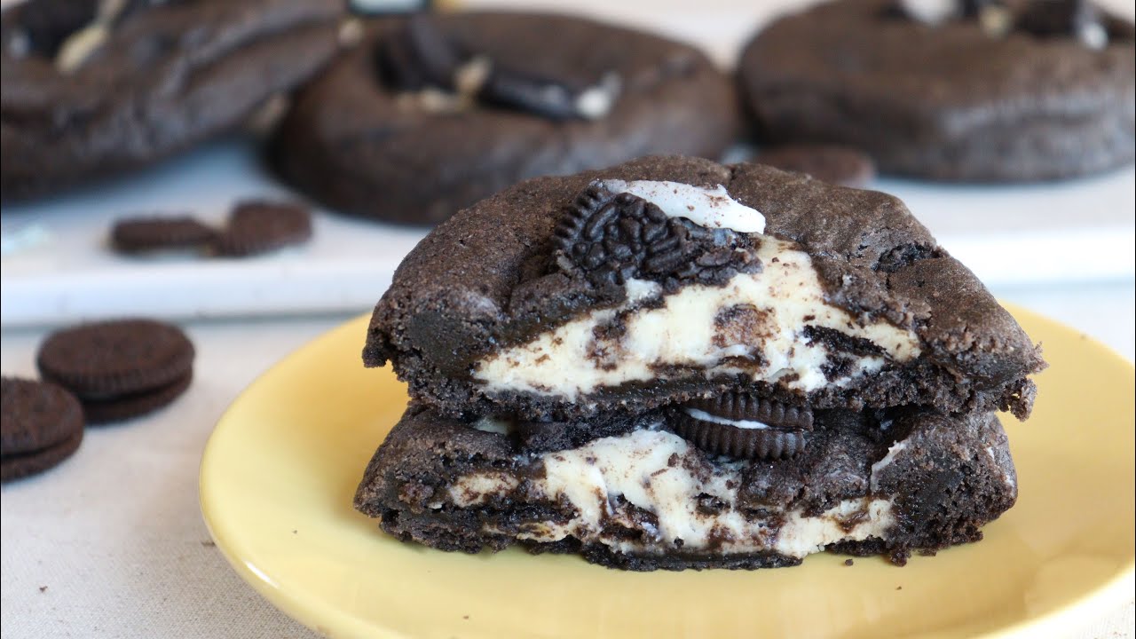 SUB) 강추 레시피!!! 크림치즈 쿠키 중 최고! 오레오 크림치즈 쿠키 만들기(Oreo cream cheese cookie recipe)
