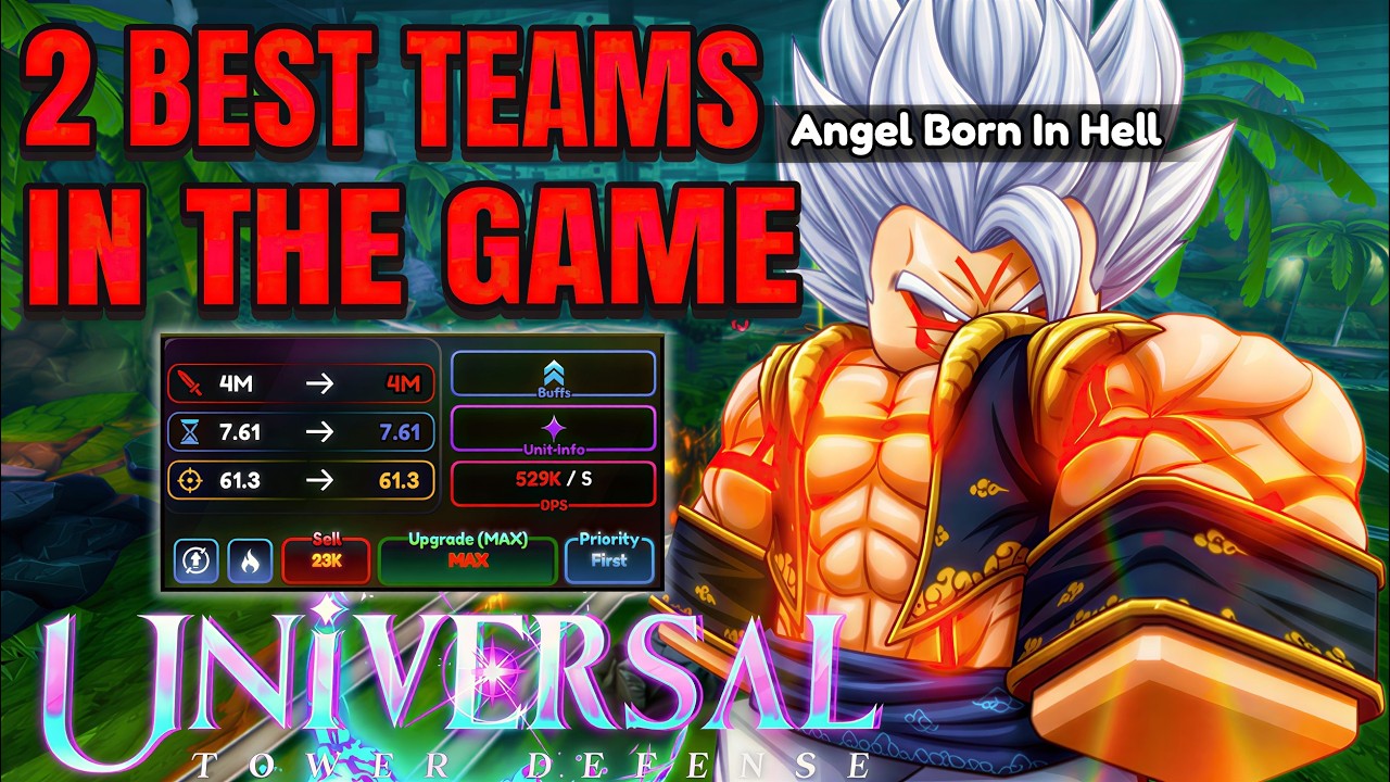 Две лучшие команды для нанесения невероятно высокого урона в Universal Tower Defense X!