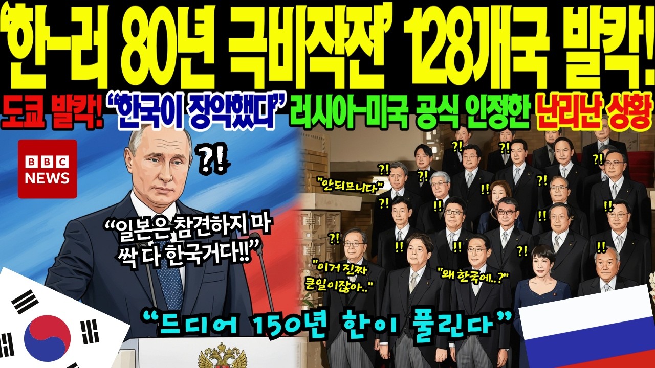 [해외감동사연] 러시아가 80년 숨겨온 한반도 비밀문서 해제, 한-러 극비작전의 전모가 드러나자 중국 일본 동시에 발칵 뒤집힌 이유