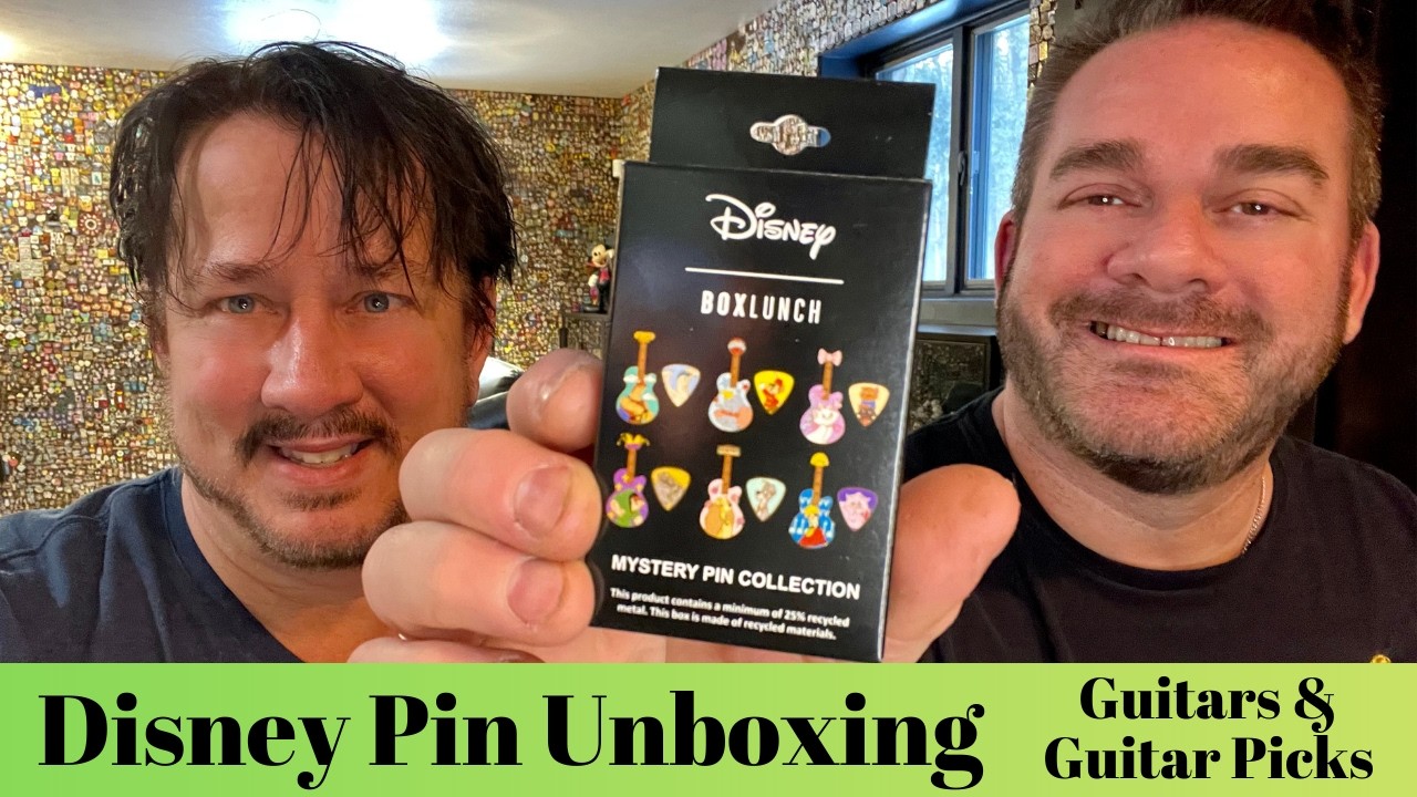 Disney Pin Unboxing Guitars and Guitar Picks #disney #disneypins #pinunboxing #pintrading #guitar
