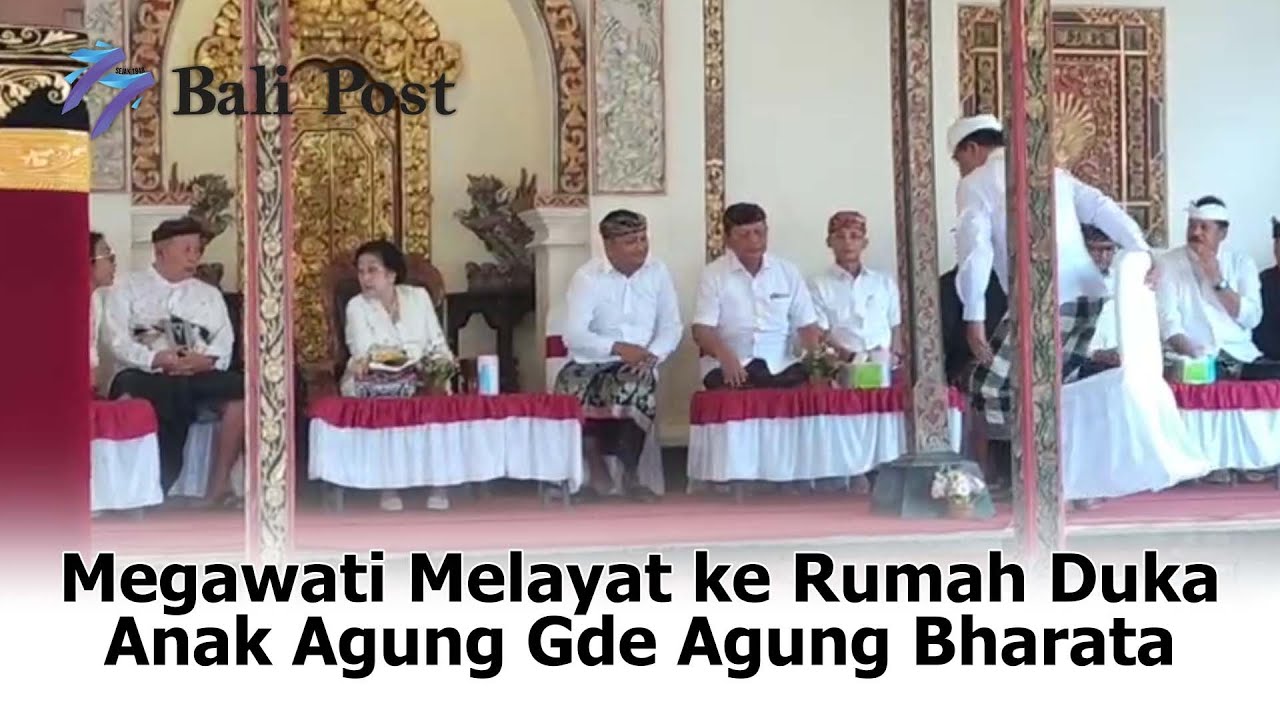 Megawati Melayat ke Rumah Duka Anak Agung Gde Agung Bharata