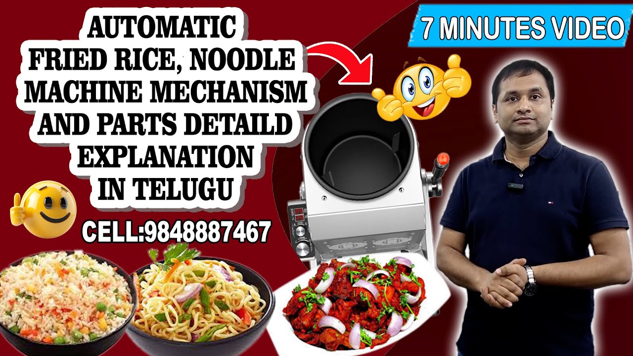 Automatic fried rice, noodles cooking machine, stir fry wok machine now in India Gas and electric,