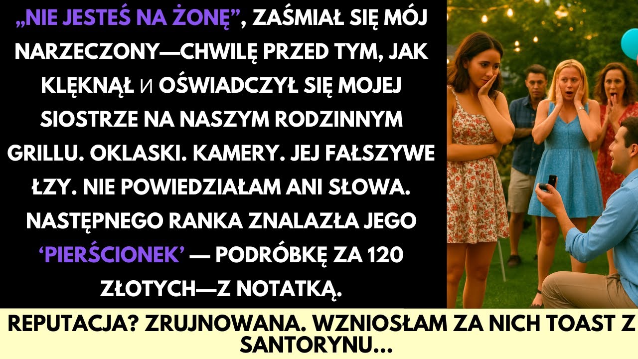 Powiedział, Że Nie Nadaję Się Na Żonę — A Potem Oświadczył Się Mojej Siostrze Przy Całej Rodzinie