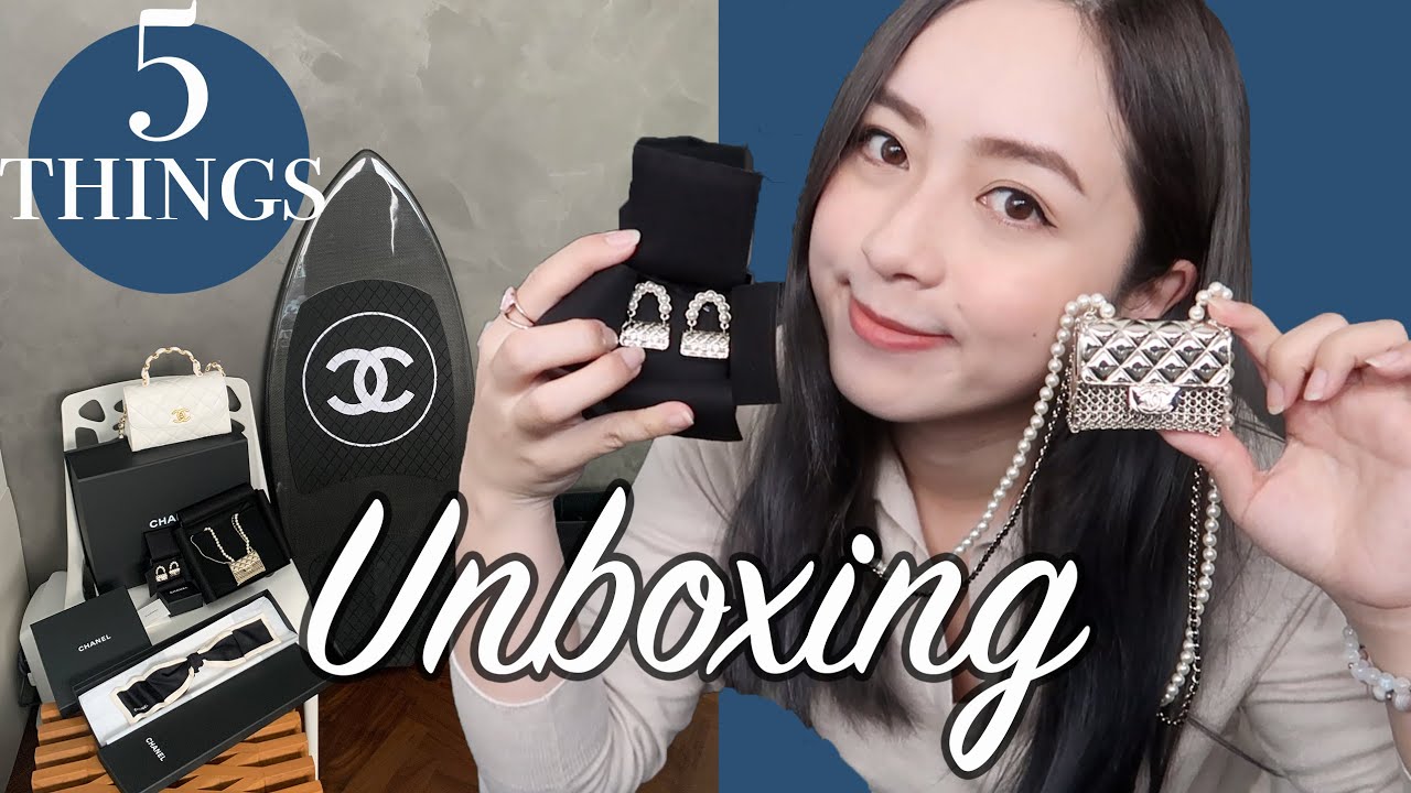 《一起陪我開箱5件Chanel》Unboxing 5 hot items of Chanel - 2021春夏Chanel 熱款！