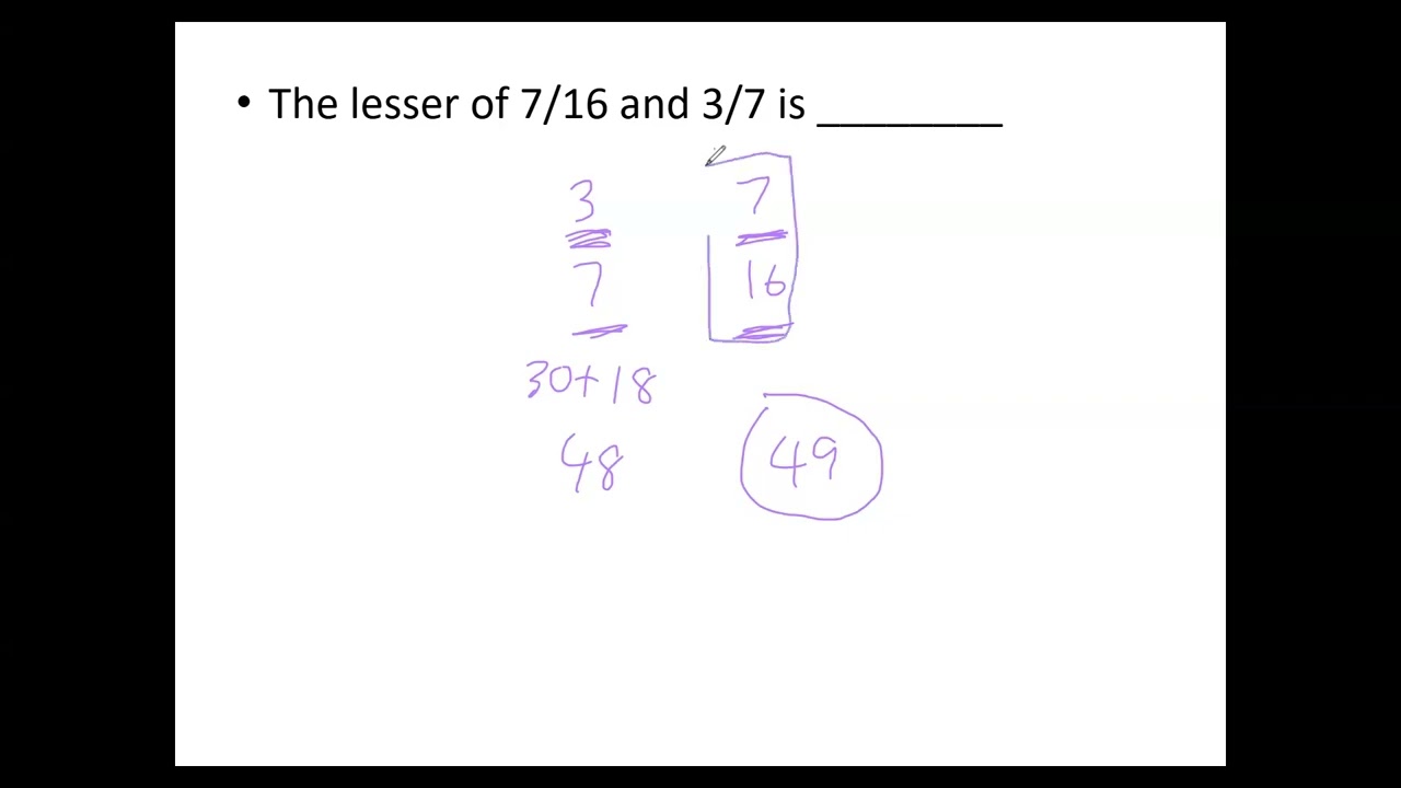 Mental Math: Strategy to Compare Fractions In Seconds