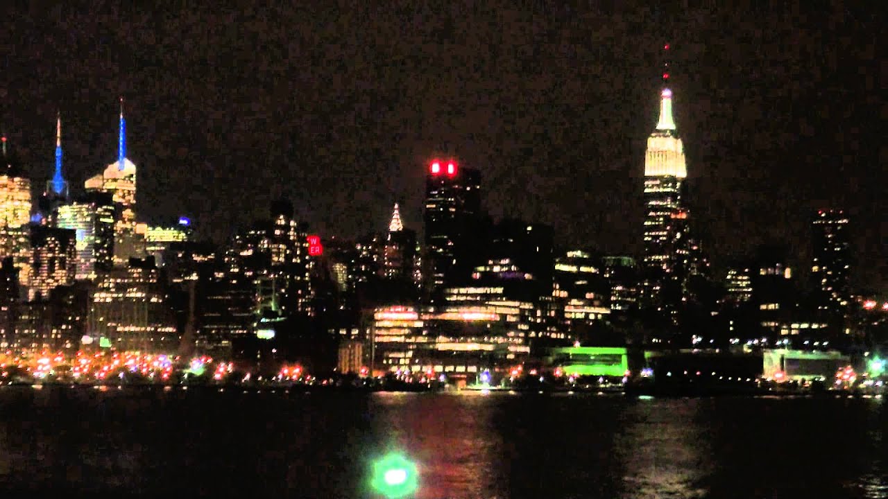 NYC Skyline at night from Hoboken