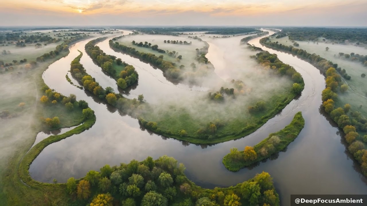 Misty Morning River Bend: Ethereal Focus Awaits 🌅✨