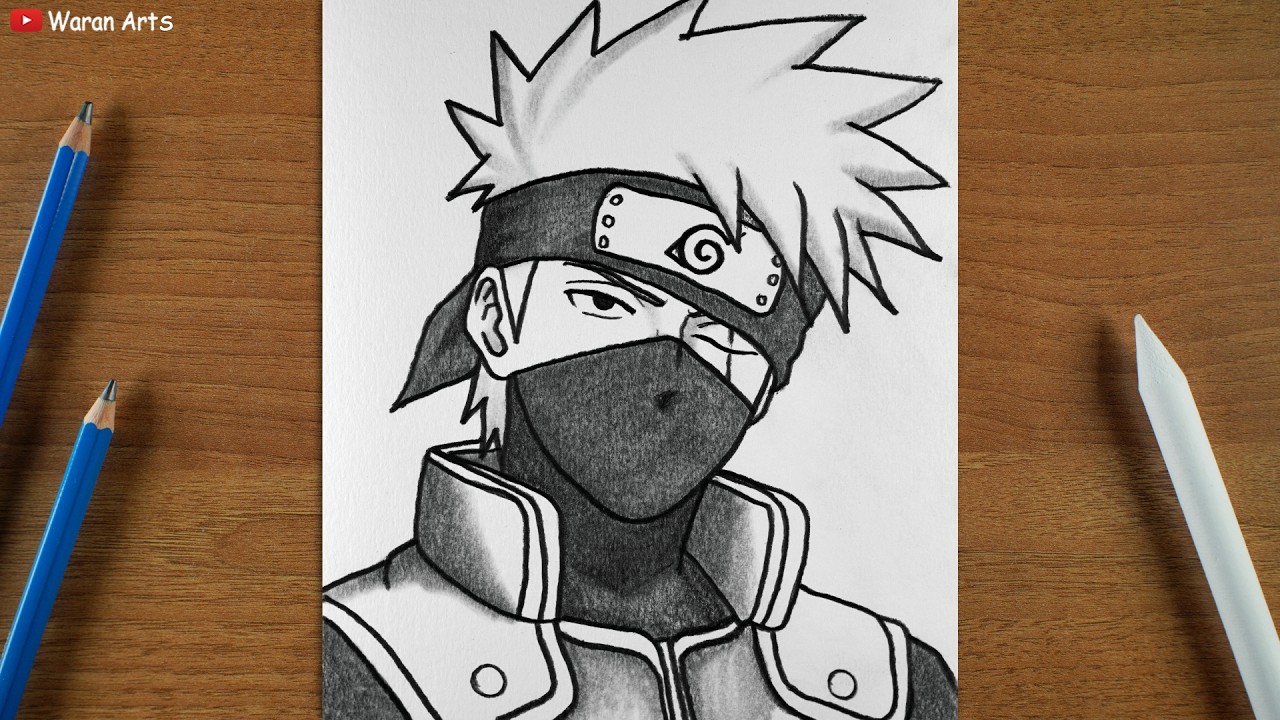How to Draw Kakashi Hatake || Kakashi Drawing (Naruto) Step-by-Step Tutorial || Easy Anime Drawing