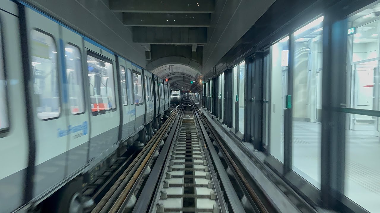 4K 60 fps Paris Metro Line 14 Full Journey From Saint-Denis - Pleyel to Aéroport d’Orly