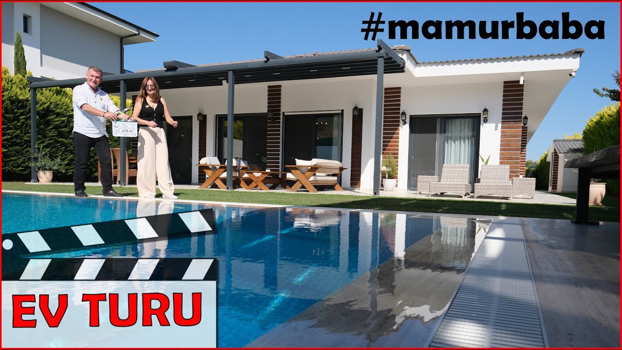 TEK KATLI HAVUZLU VİLLA ÇEŞME MAMURBABA'DA (EV TURU)