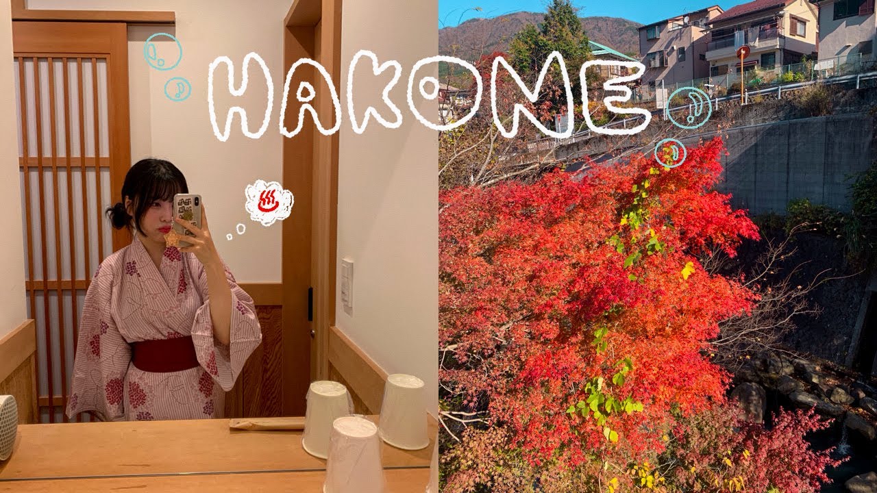 🍁도쿄 근교 하코네1박2일 vlog♨️👘 가성비 료칸 스스키노하라 이치노유 • 하코네 패스 • 오와쿠다니 왕 큰 후지산 보고 검은 계란먹고 해적선까지 알찬 하코네 당일치기 루트😏