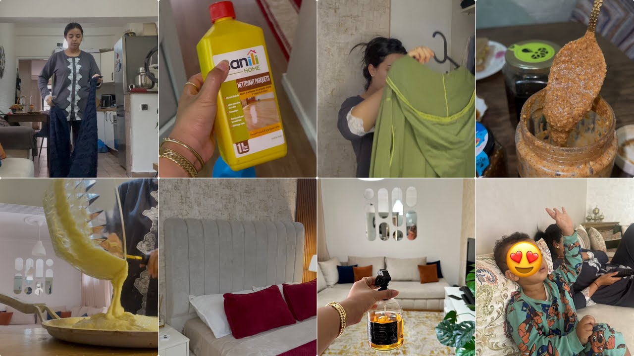 روتين ينظم ليك وقتك و يهنيك من التعب✅كلشي كنقادو فالصباح 👍🏻جبدت عليا تمارة👌🏻قاديت حوايج الشتاء