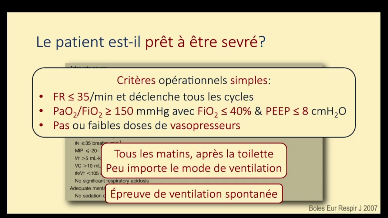 CREUF 2025  Le long processus du sevrage ventilatoire