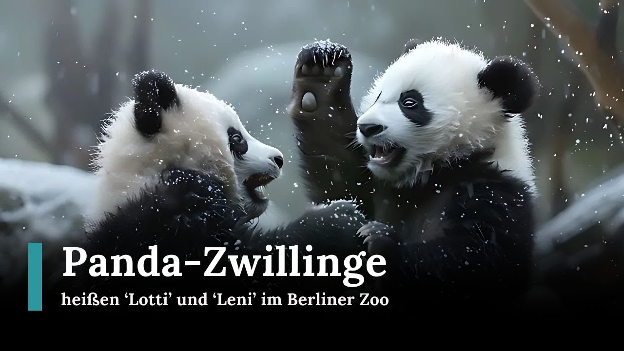 Panda-Zwillinge heißen 'Lotti' und 'Leni' im Berliner Zoo | Republic News Deutsch | AO14