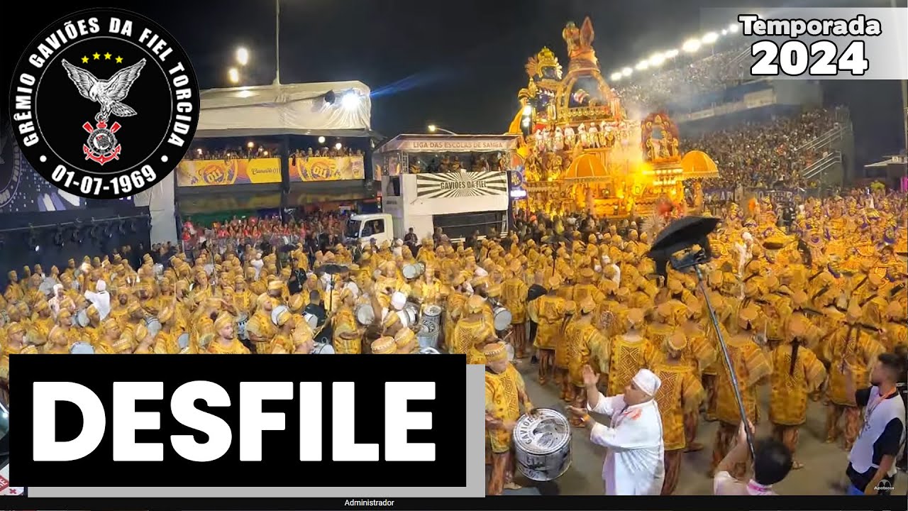 Gaviões da Fiel 2025 | Bateria no desfile oficial | Samba ao vivo - #DesfileLIGASP25
