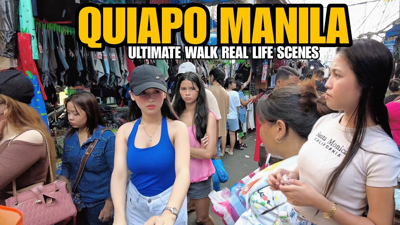 ULTIMATE WALK IN CARRIEDO QUIAPO MANILA CITY | DAILY LIFE SCENE PHILIPPINES[4K]