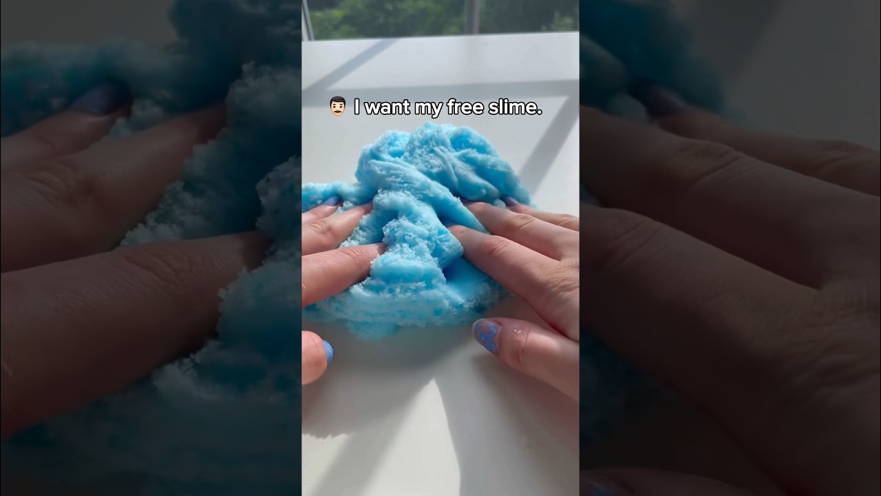 FREE SLIME?! 😱😳🩵 Funny Customer Storytime Slime ASMR