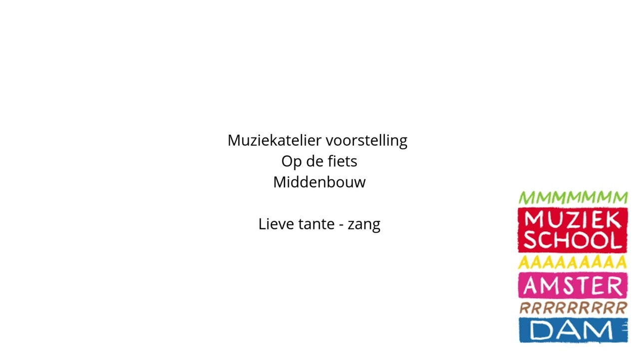 14. Lieve tante - zang