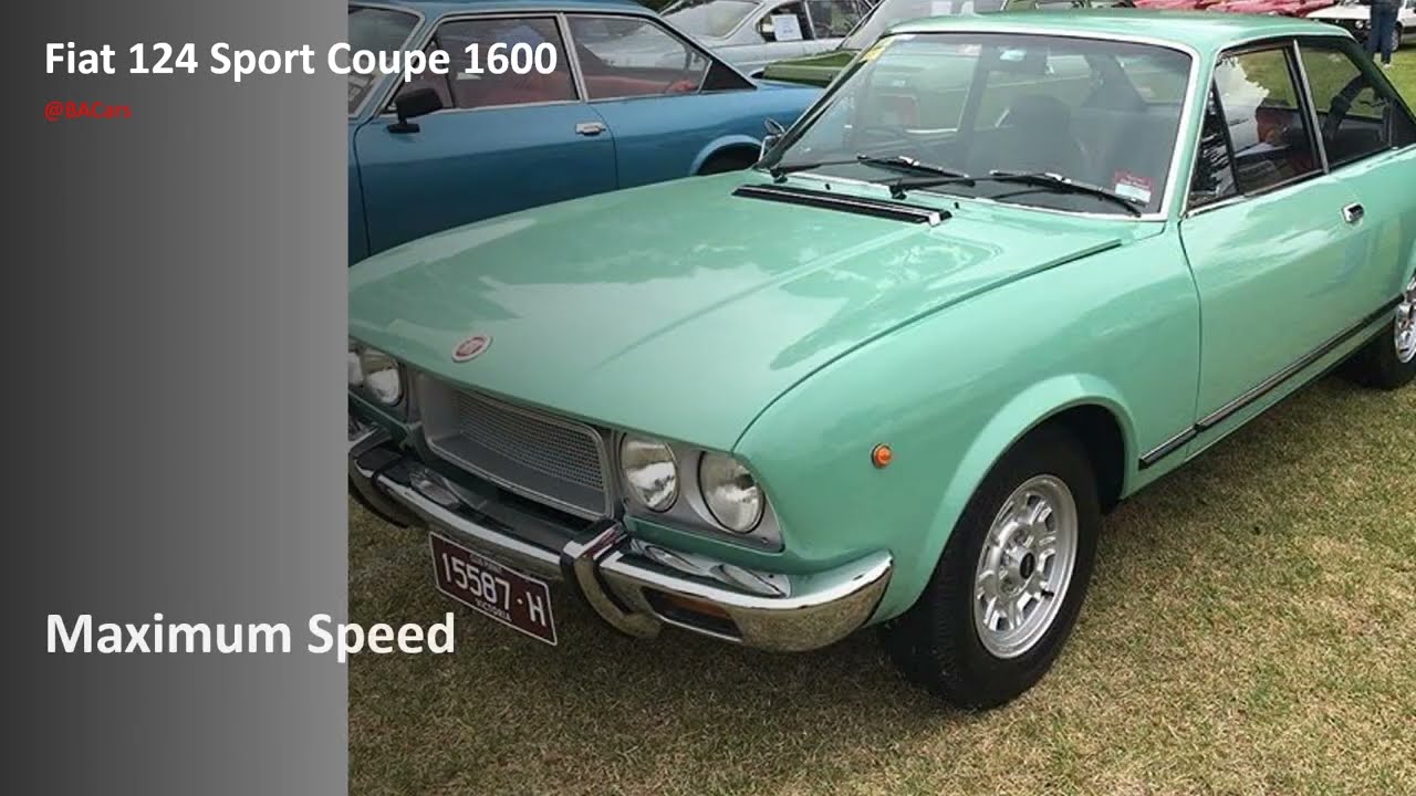 Fiat 124 Sport Coupe 1600 | Specs @BACars