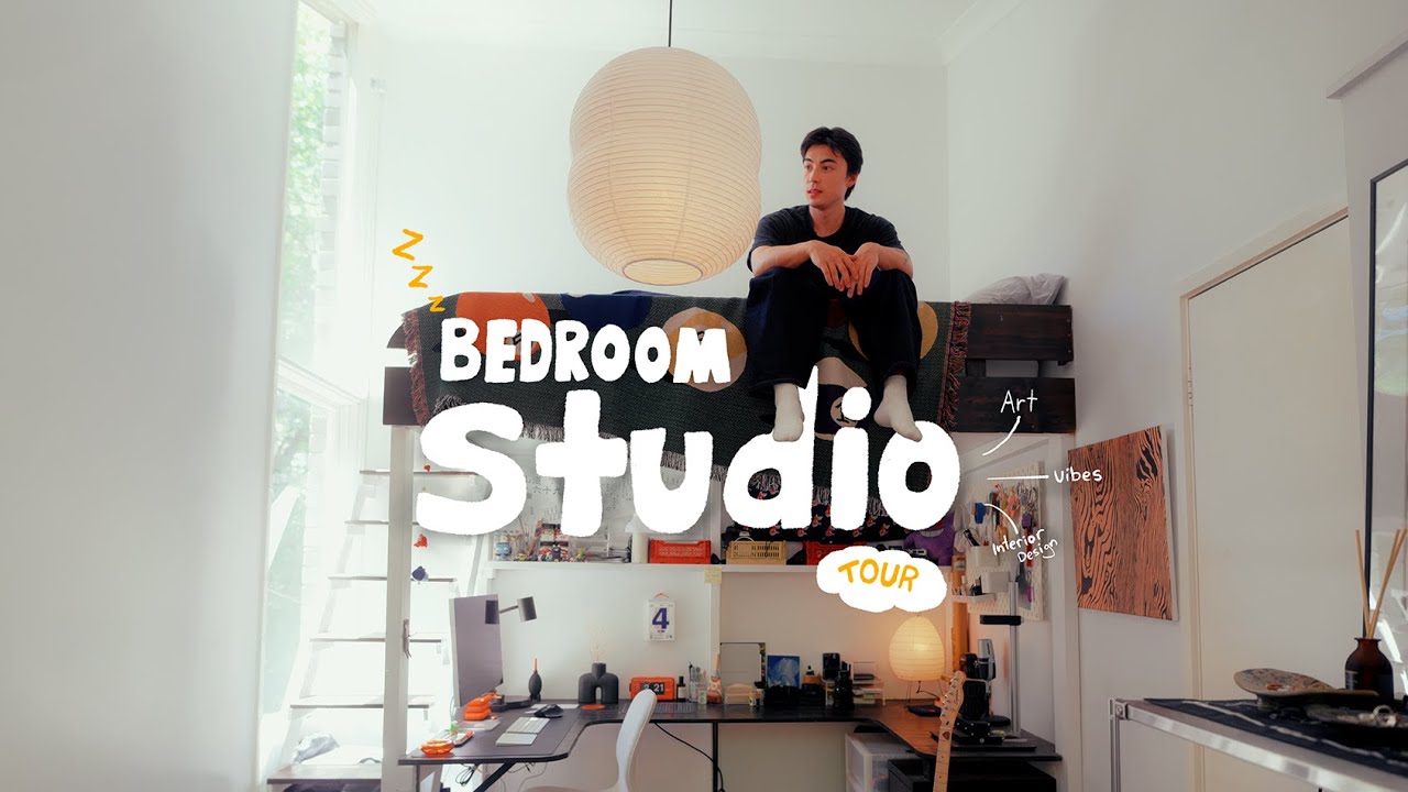 I Turned My Bedroom Into A Cosy Art Studio