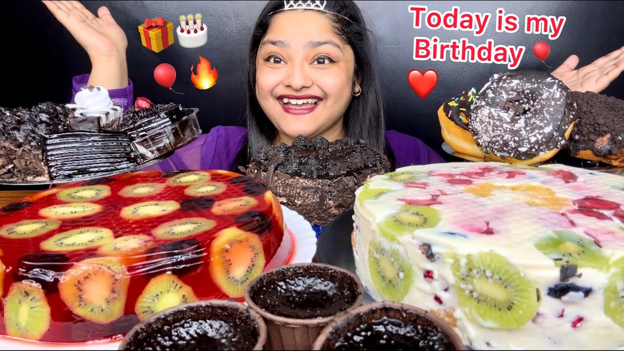 HAPPY BIRTHDAY TO ME 🎂🎁❤️ RASPBERRY JELLY PUDDING, FRUITS YOGURT PUDDING, CHOCOLATE LAVA CAKE