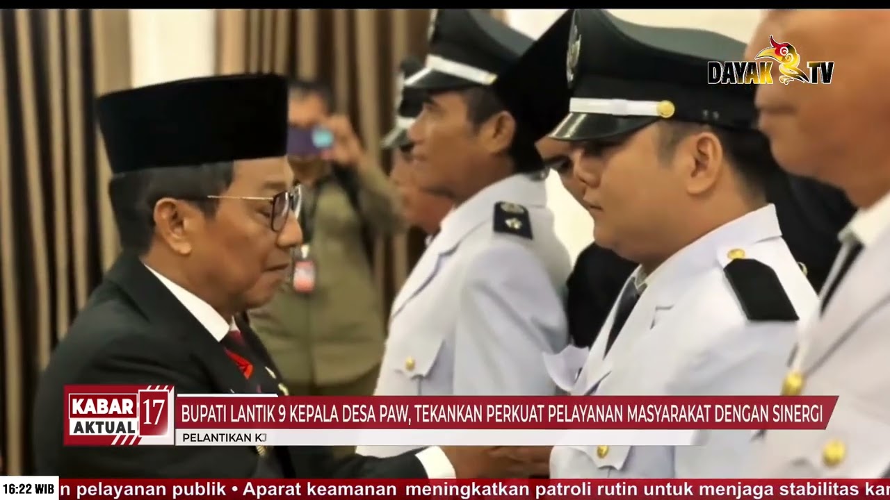 BUPATI LANTIK 9 KEPALA DESA PAW, TEKANKAN PERKUAT PELAYANAN MASYARAKAT DENGAN SINERGI - KABAR 17