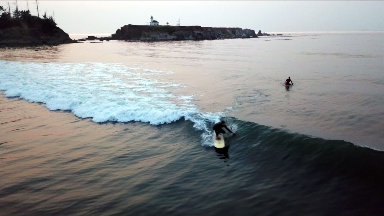 Coos Bay Surfing at Night