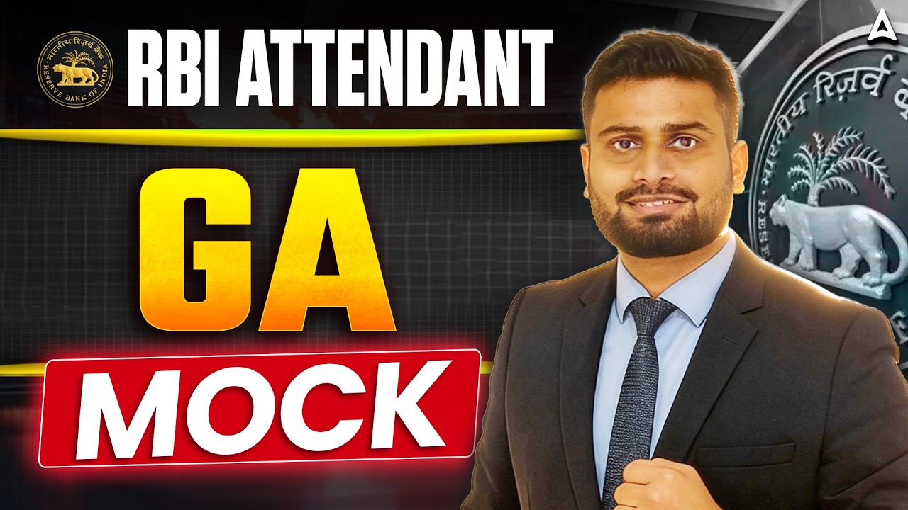 RBI Attendant | GA Mock | By Vaibhav Sir