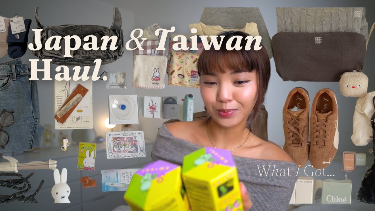 japan & taiwan shopping haul ( makeup, stationery, fashion, perfume! ) | 2025