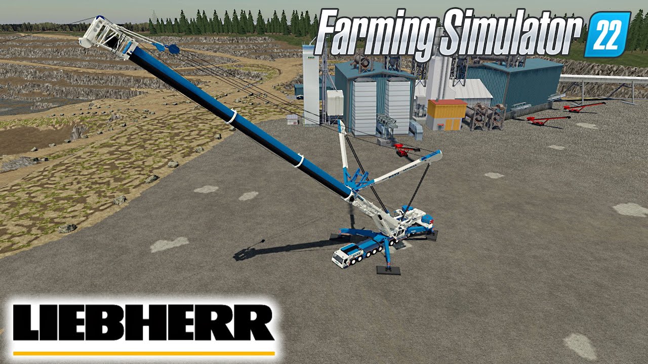 FS22 🚧 LTM 11200-9.1 The largest Liebherr Mobile Crane 🚧 Farming Simulator 22 Mods
