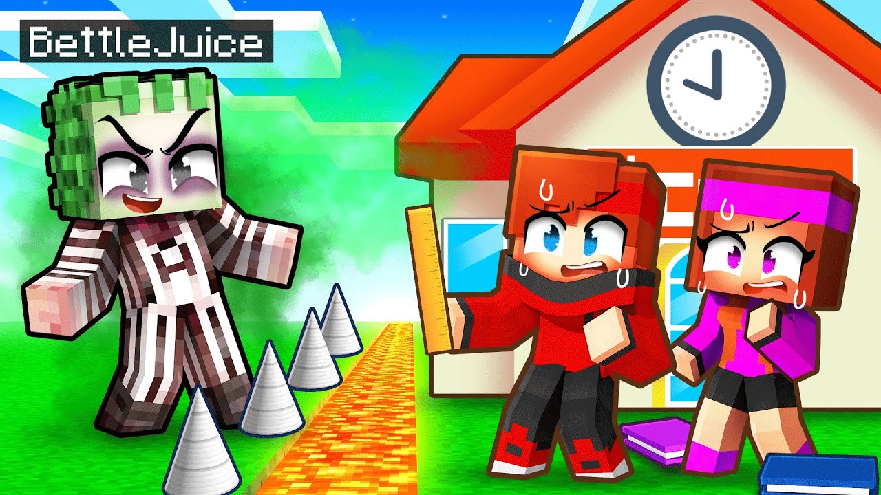 BeetleJuice vs Ecole sécurisée sur Minecraft !
