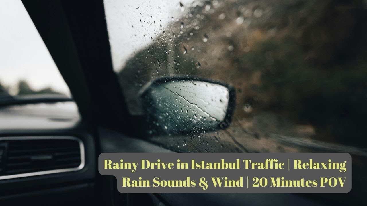 POV Driving in Rainy Istanbul Traffic | 20 Minutes No Talking Vol 1