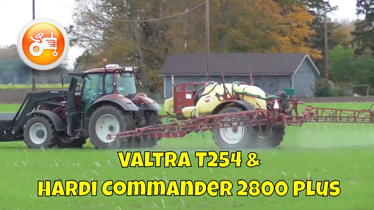 Spraying 2020 | Valtra T254 & Hardi Commander 2800 Plus trailed sprayer