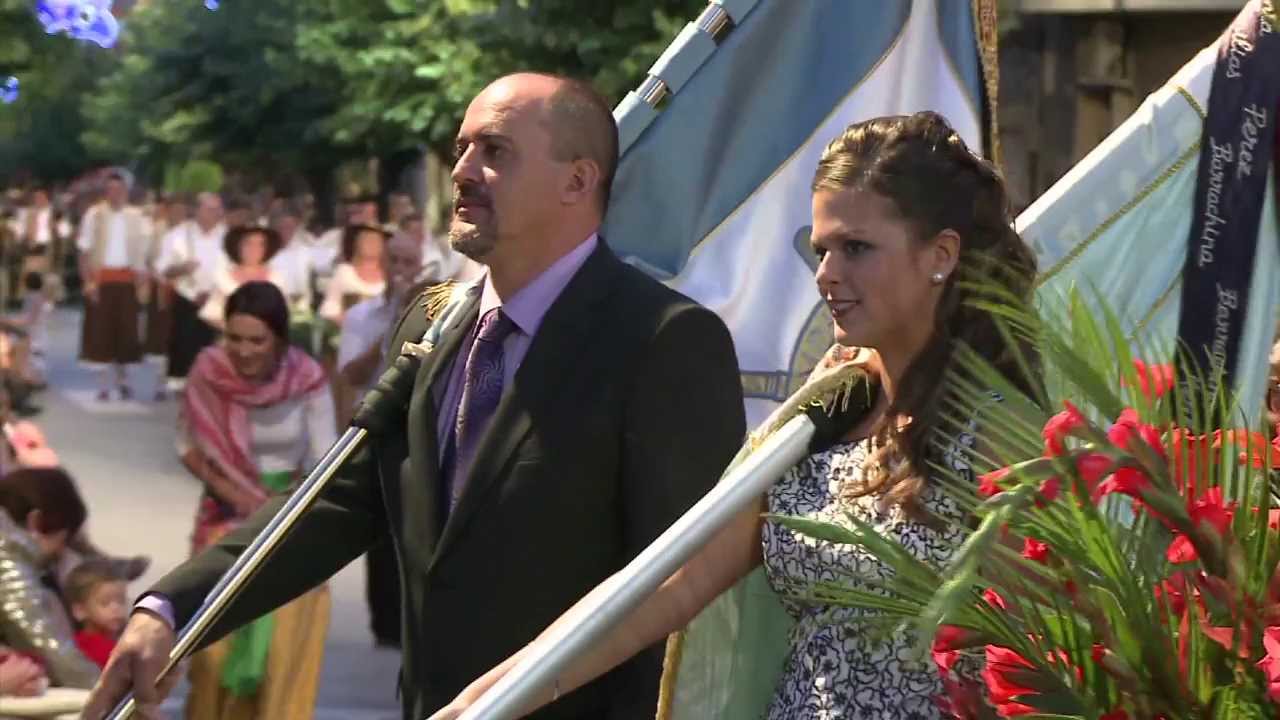 Ofrenda de flores de las fiestas de Moros y Cristianos de Castalla