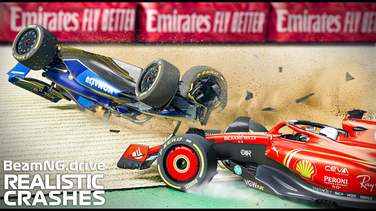 Realistic Formula Car Crashes#25 | BeamNG.drive | F1 MOD