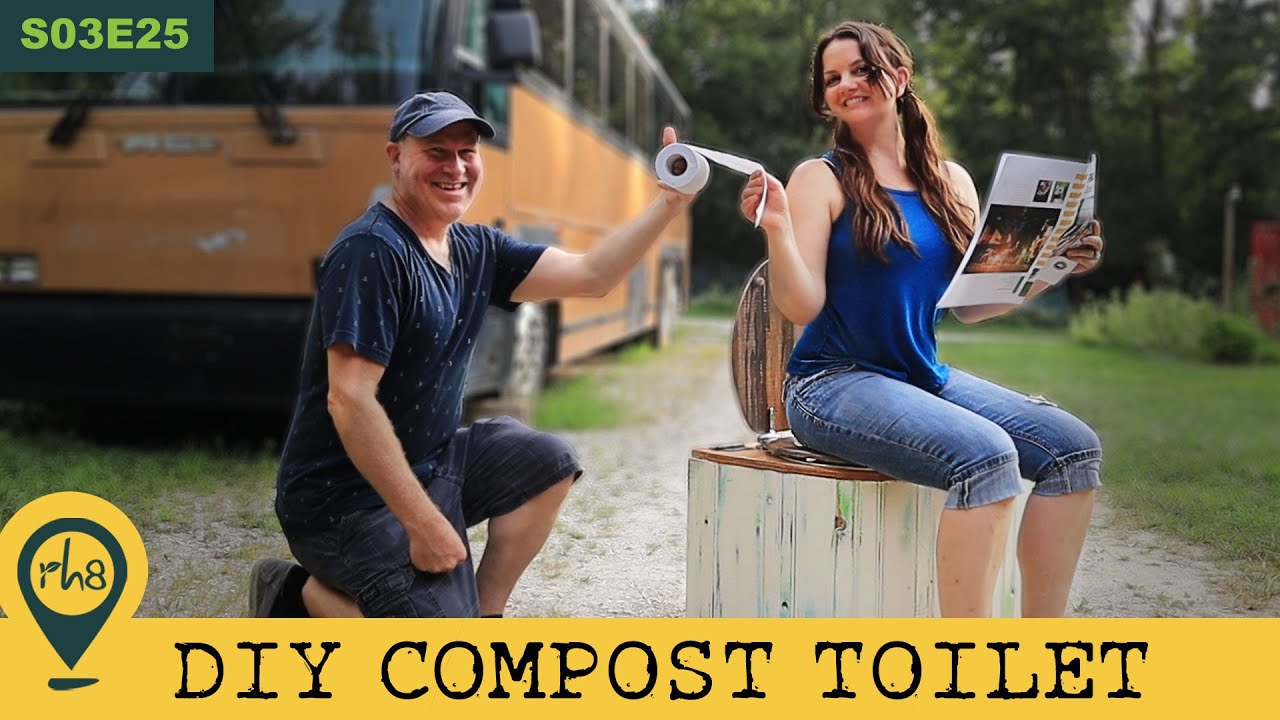 DIY Compost Toilet with Kildwick Separator for Our Bus Conversion- S03E25