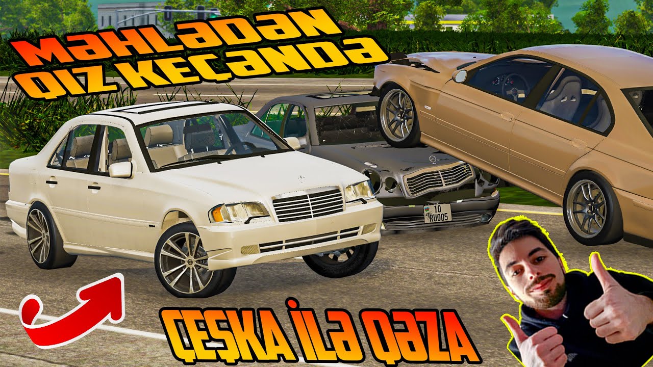 Aftoş Çeşka İlə 260 Sürət Bakı Salyan Yolu Rol Play | Maşınlar Oyunları | BeamNG.drive 