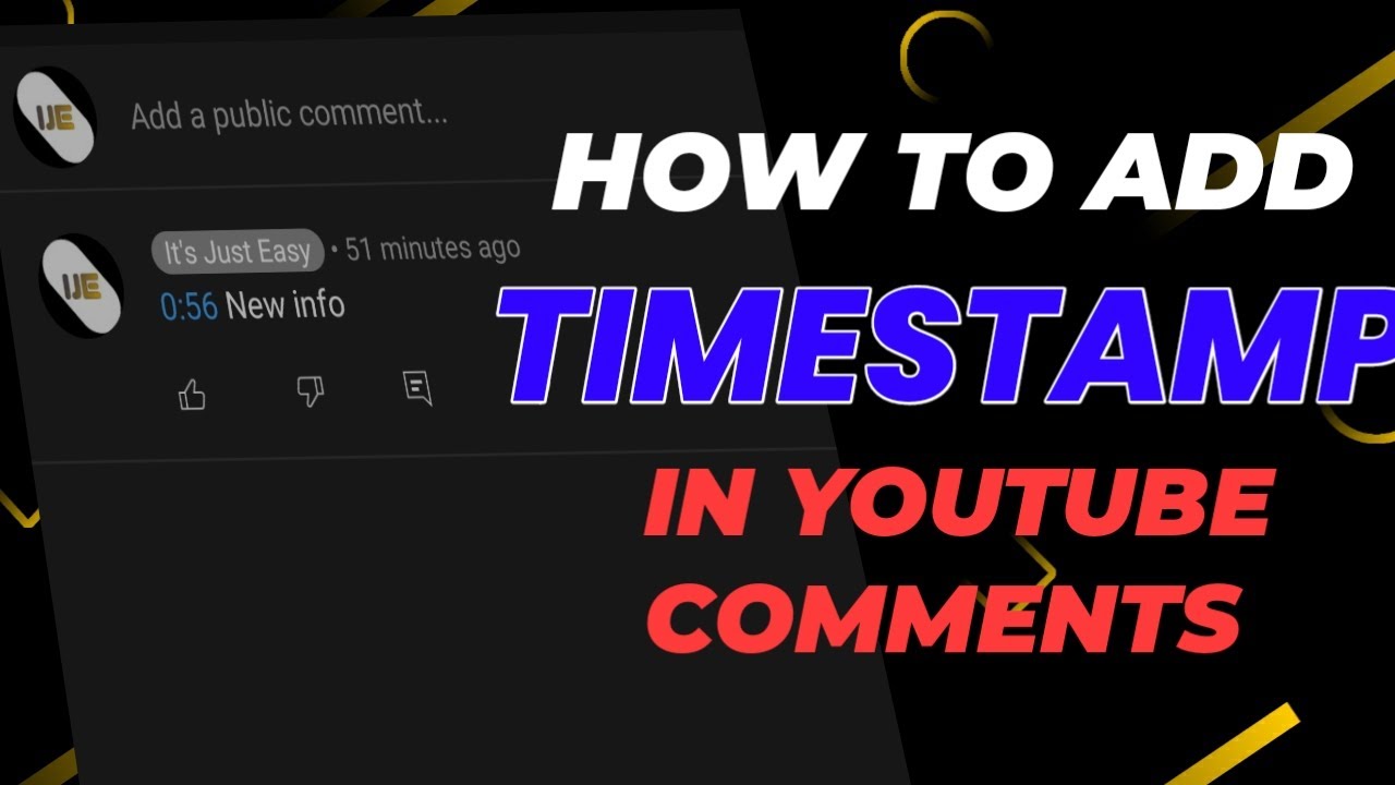 How to add timestamp on YouTube comments | it's just easy