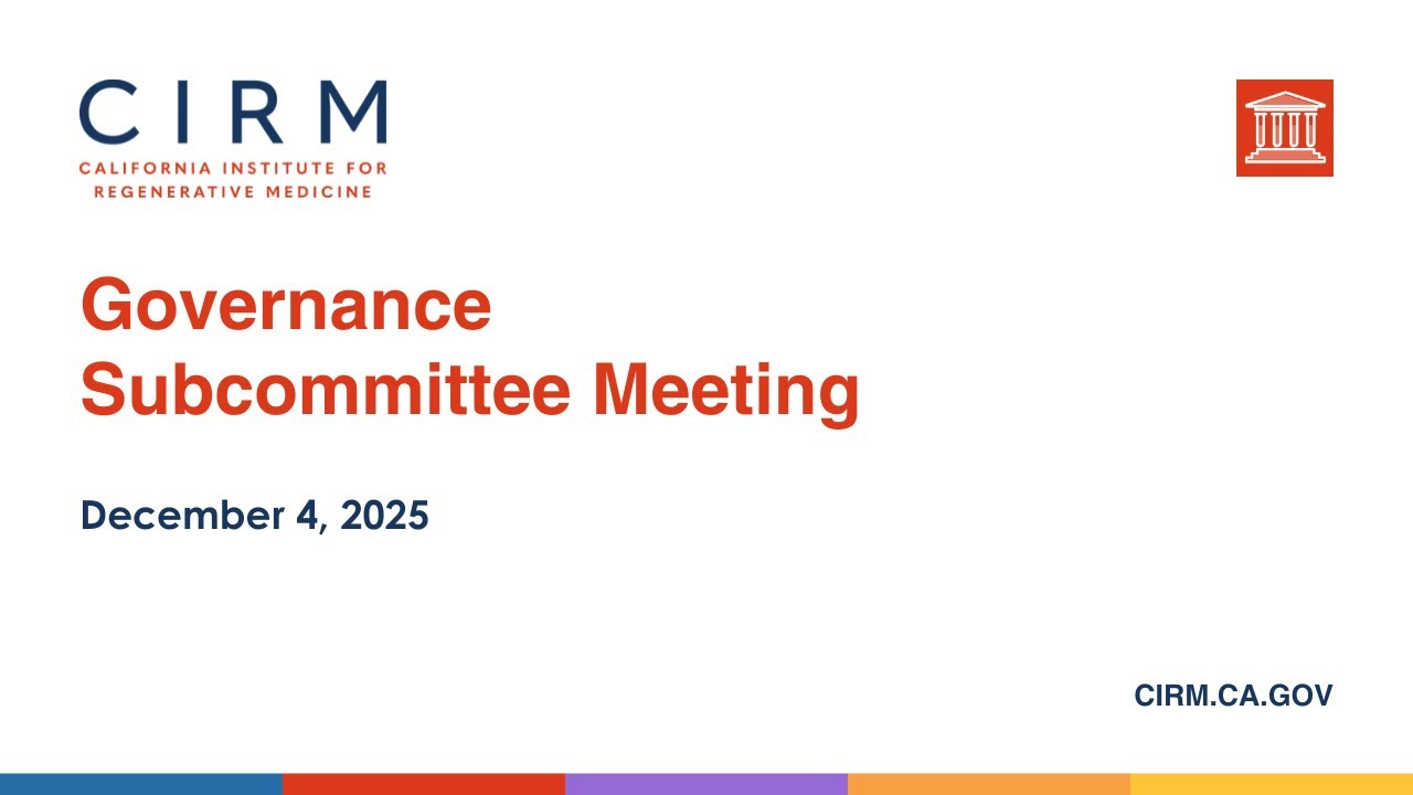 December 2025 - Governance Subcommittee Meeting