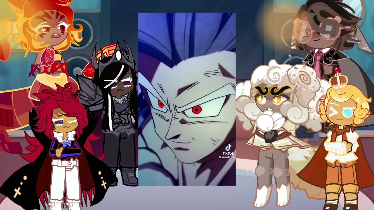 Cookie run kingdom react to Gohan | goku | dragonball | Gacha life 2