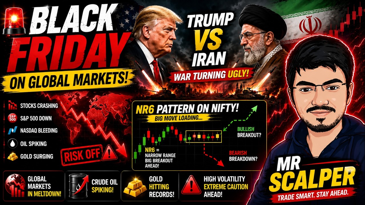 Nifty & Bank nifty prediction for tomorrow for Friday | Black Friday or TRUMP TACO ?