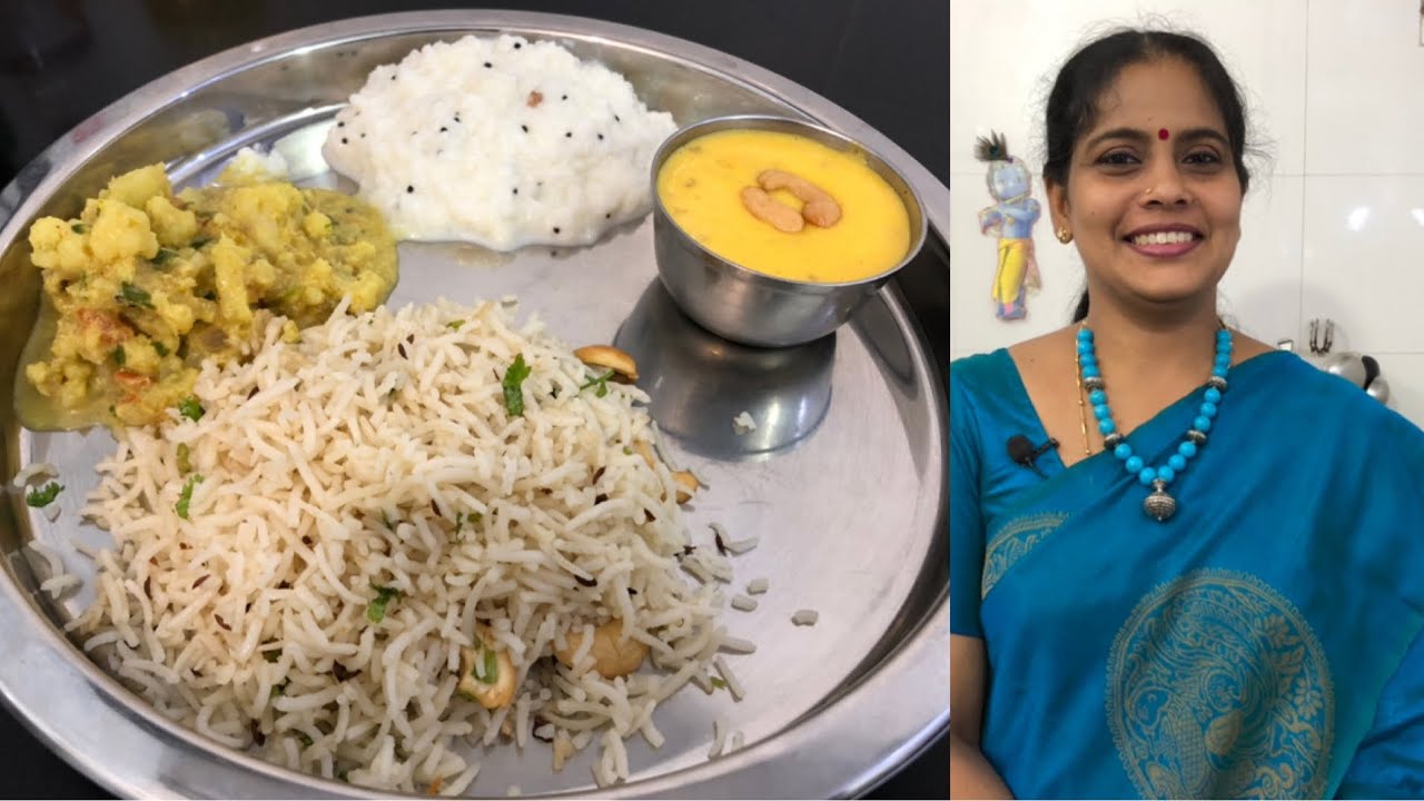 Akshaya Trithiyai & Ramadan Spl/Carrot Javvarisi Kheer/Cauliflower Kurma/Jeera Rice/Curd Rice