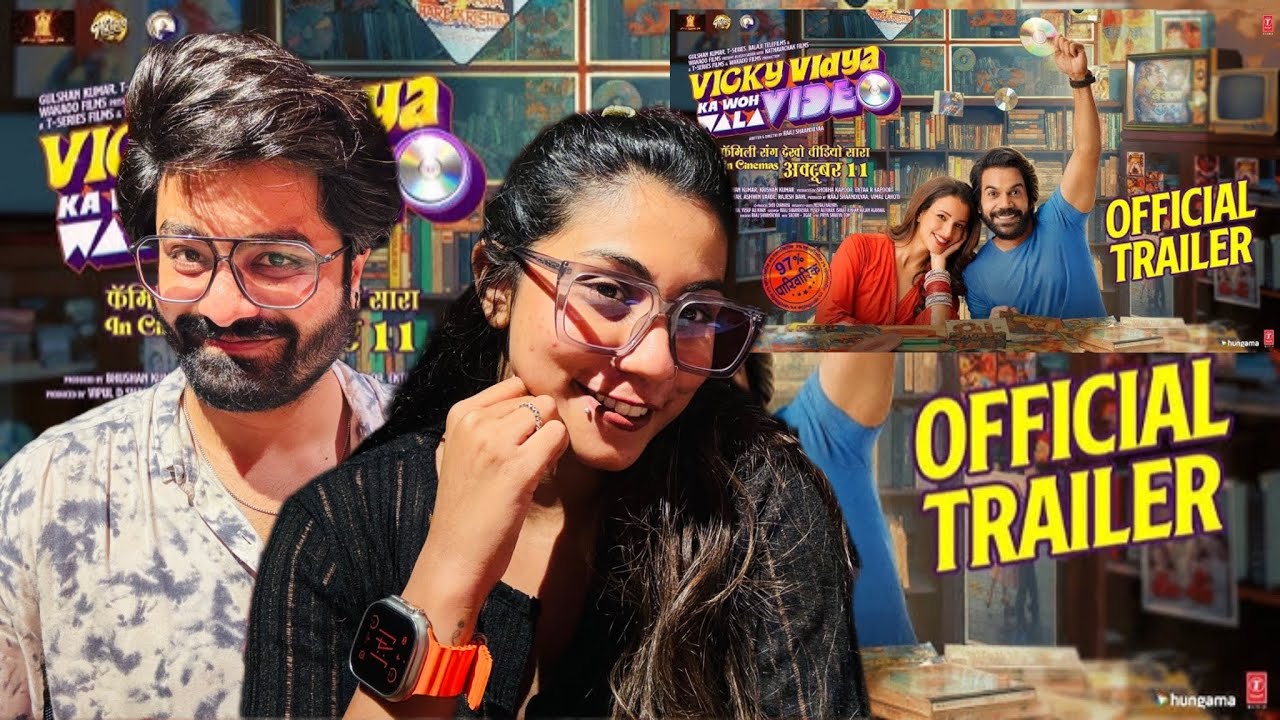 VICKY VIDYA KA WOH WALA VIDEO - TRAILER | RAJKUMMAR RAO, TRIPTII D | RAAJ S | BHUSHAN K | reaction