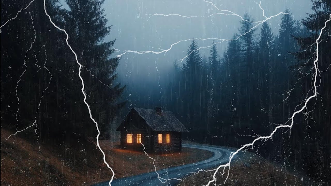 Soft Rain & Gentle Thunder at Night 🌧️ | Deep Relaxation, Stress Relief & Restful Sleep