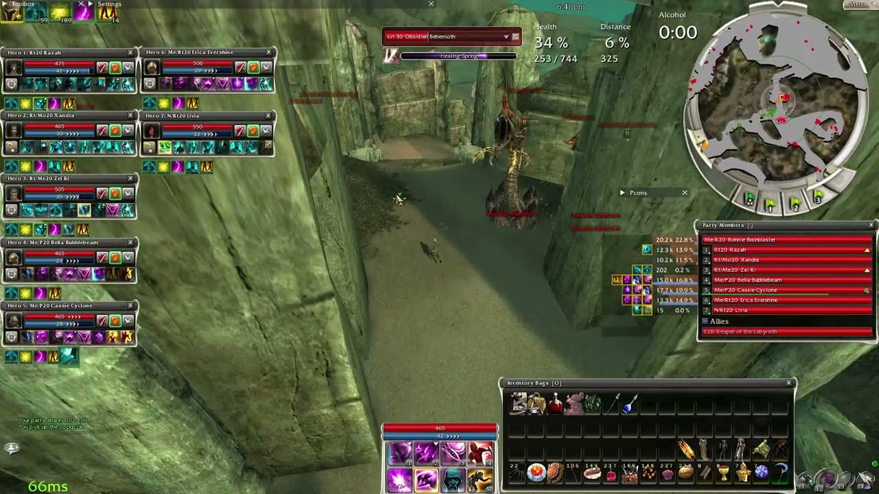 Anniversary - The Underworld HM 7 Heroes (fail) Part 1 - Guild Wars