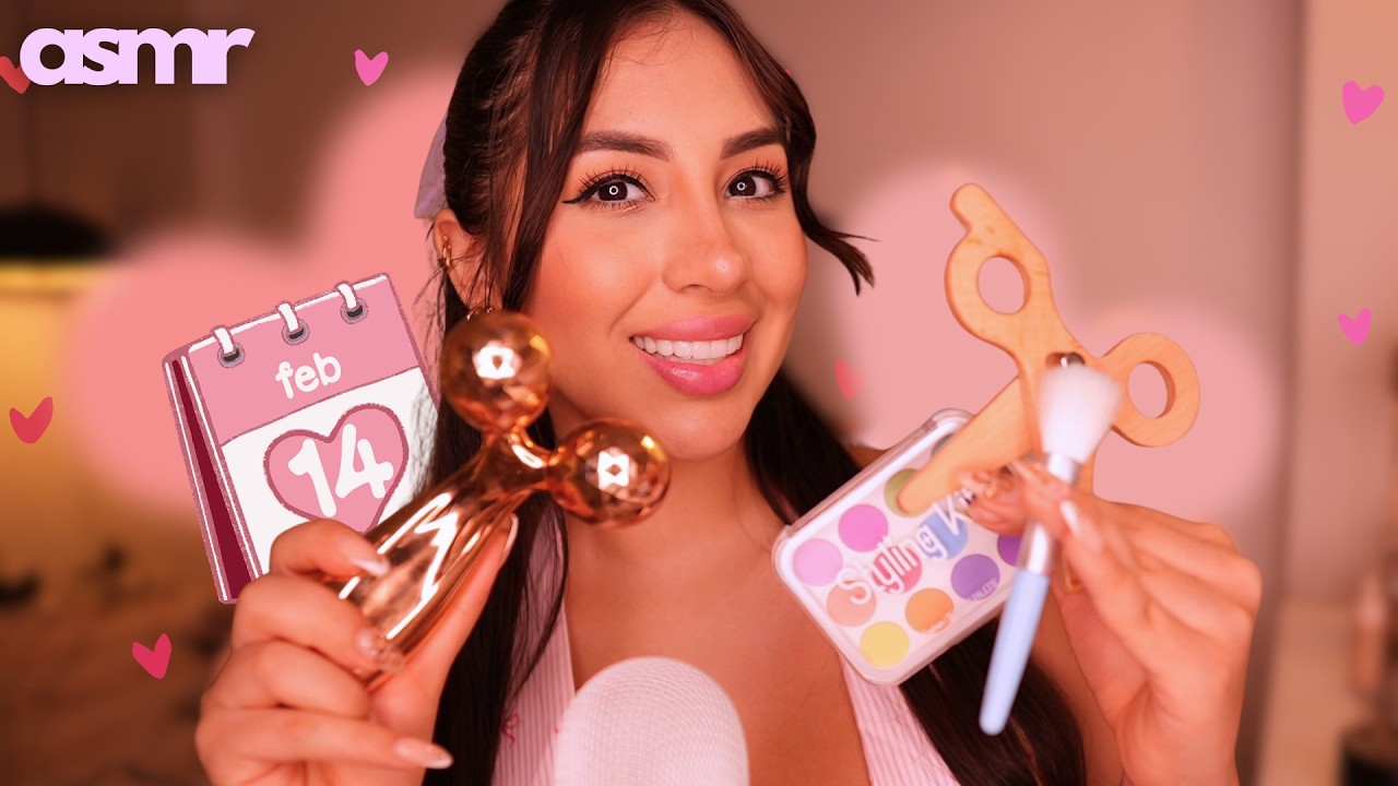 ASMR | Tu mejor amiga te alista para tu cita de San Valentín💘💋