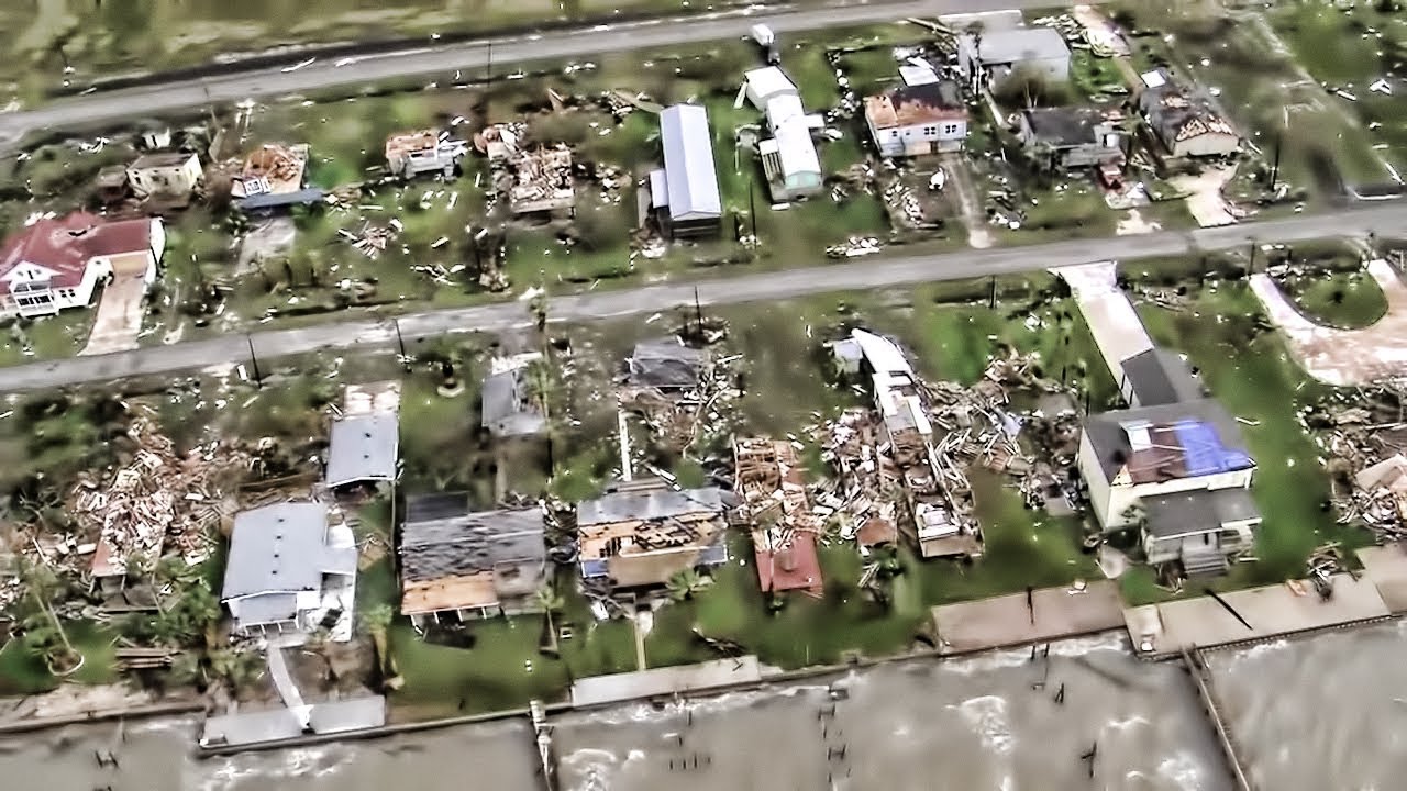 Hurricane Harvey Ground Zero • Rockport, TX Flyover