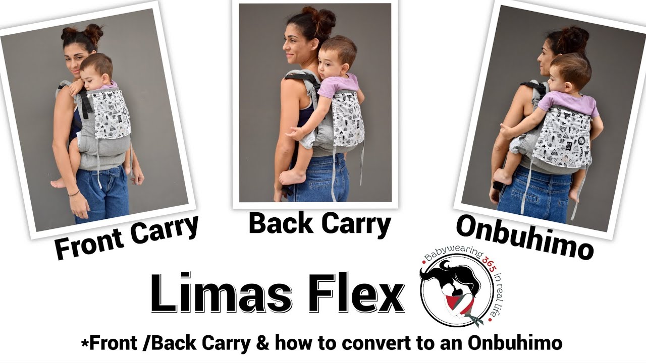 Limas Flex (front / back carry /and how to convert to an Onbuhimo (English Subtitles)