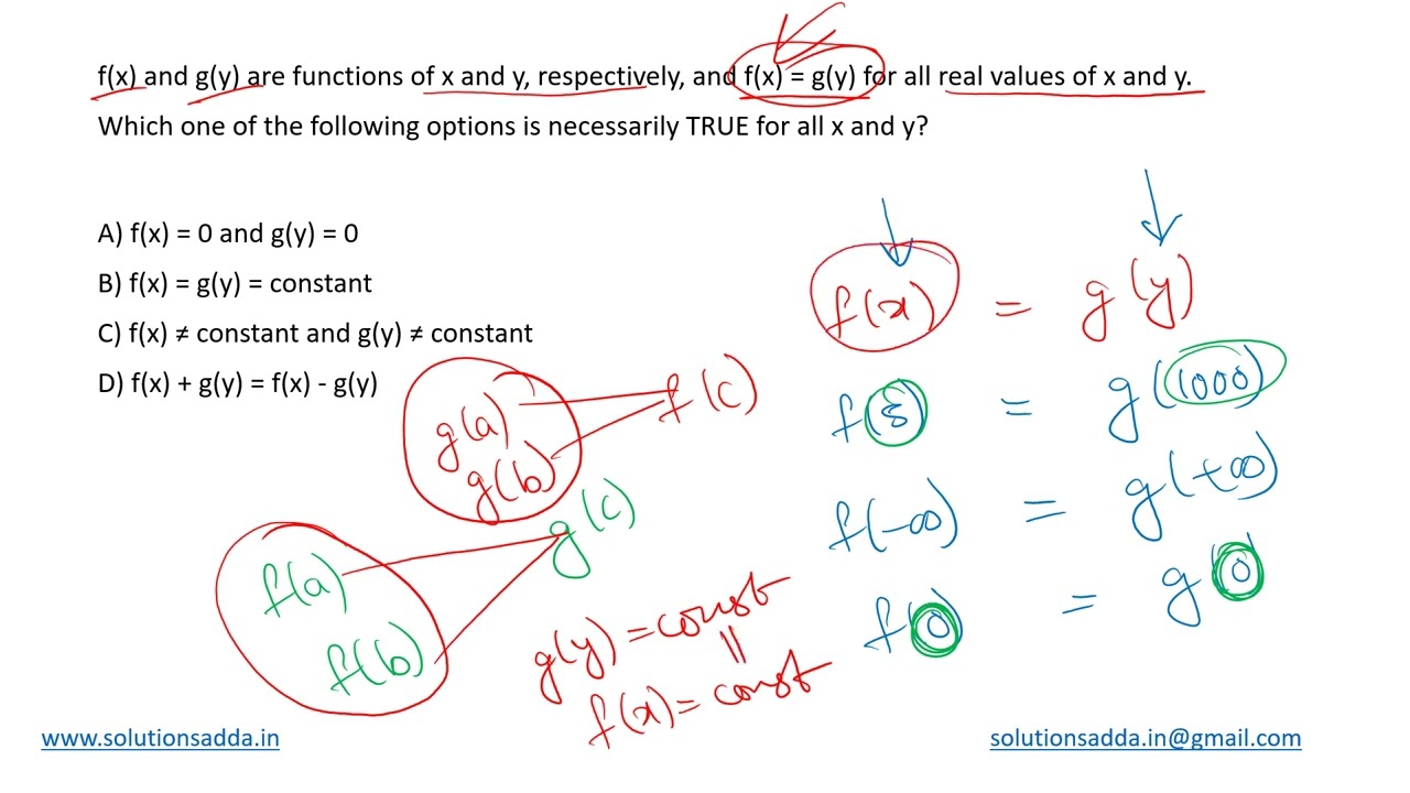 GATE 2023 | APTITUDE | EM | FUNCTIONS | GATE TEST SERIES | SOLUTIONS ADDA | EXPLAINED BY POOJA