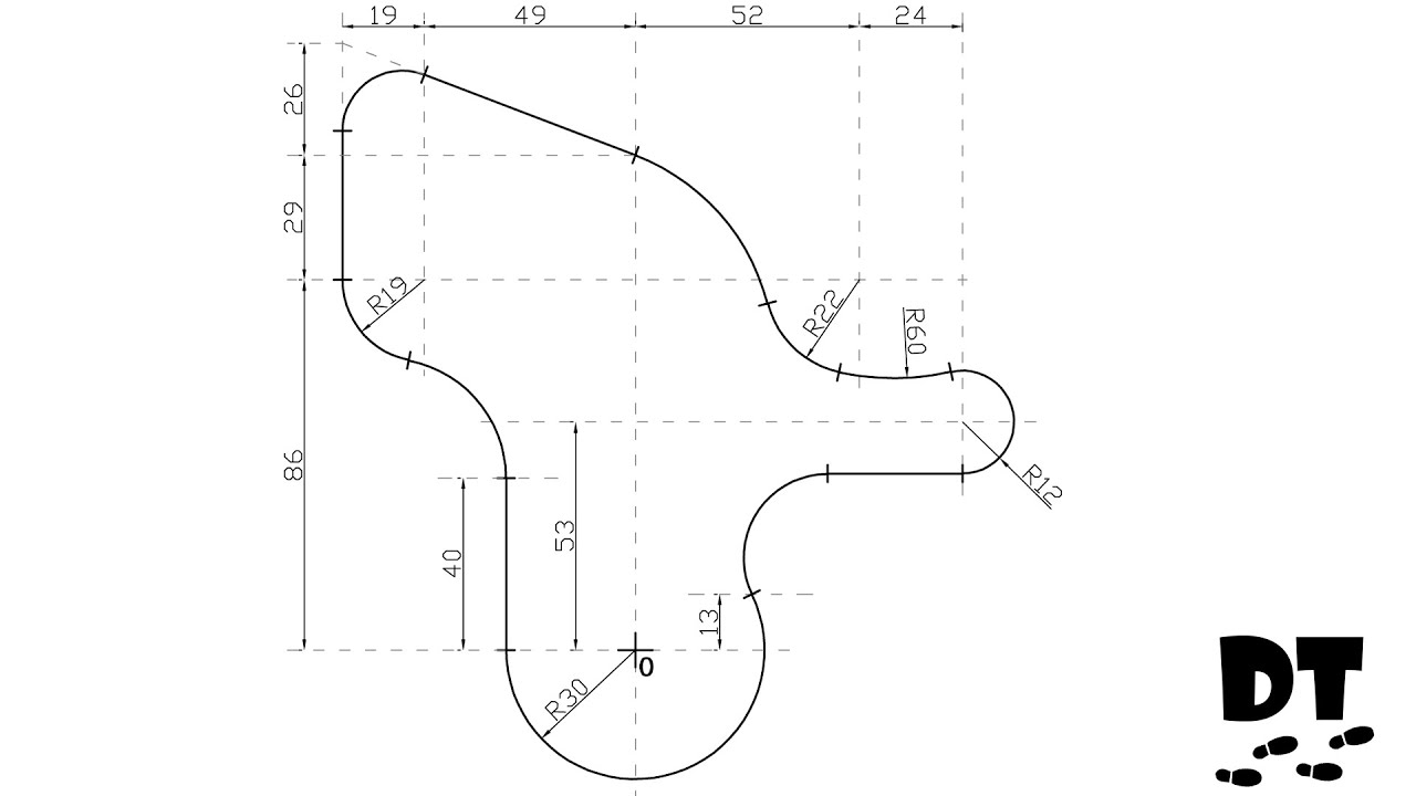 Tangencias desde cero – Ejercicio 32 | Dibujo Técnico paso a paso